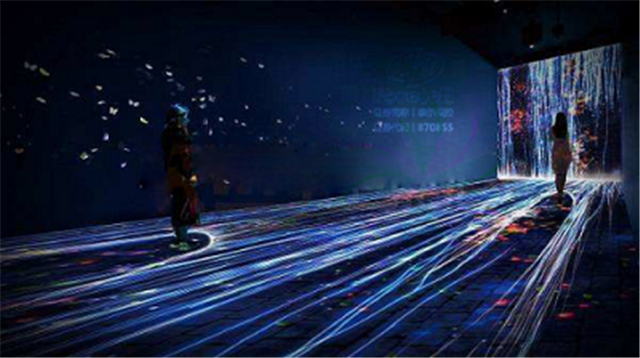 地面互動投影在展館、KTV等娛樂生活場所的應用